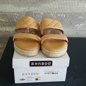 Camel Slides Sandals Elisha Platform Sandals - Brand New In Box BNIB